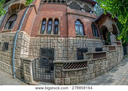 An Old House In Brancovean Style, Located On Alea Dealul Mitropoliei, Bucharest, Romania.