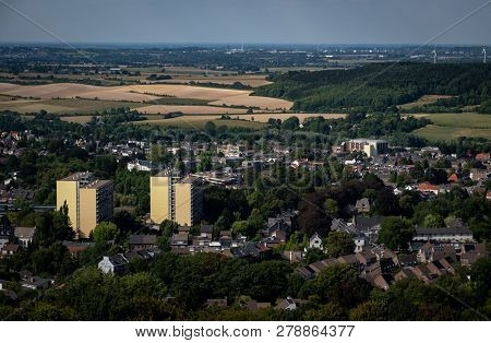 View From Watchtower At Three Border Point In Vaals (the Netherlands)
