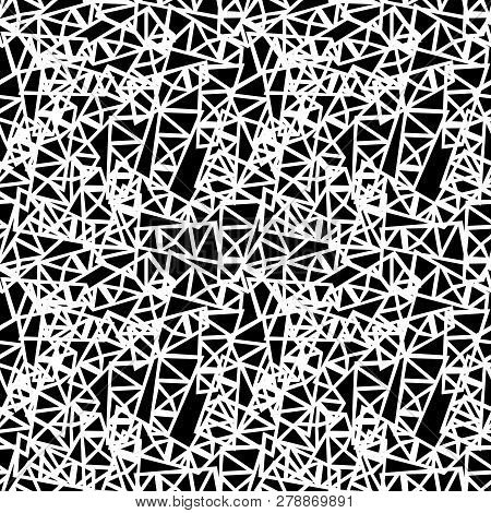 Modern Textile Design - Geometric Chaos Seamless Vector.