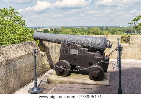 Windsor, Great Britain - May 19, 2014: This Is A Cannon From The Ship Lutine, Sunk Off The Coast Of 