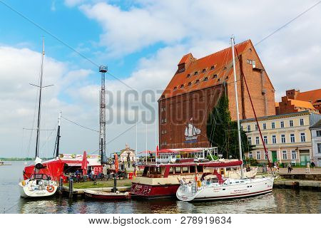 View Of The Port Of Stralsund, Germany