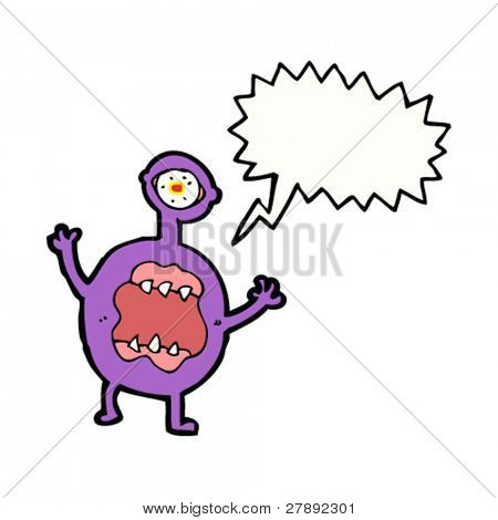 kreskówka straszny potwór