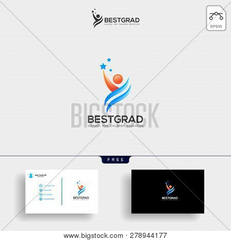 Momy And Child, Children Care Logo Template Vector Isolated