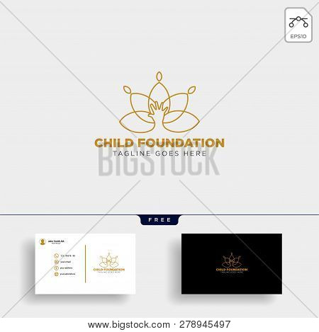 Momy And Child, Children Care Logo Template Vector Isolated
