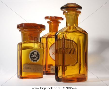 Alte pharmazeutischen Ampullen