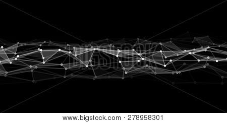 Big Data. Abstract Technology Background. Low Poly Shape. Data Technology. Computer Generated Abstra