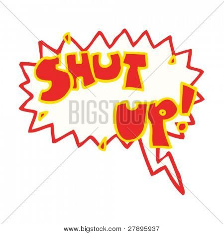 Cartoon calar a shout