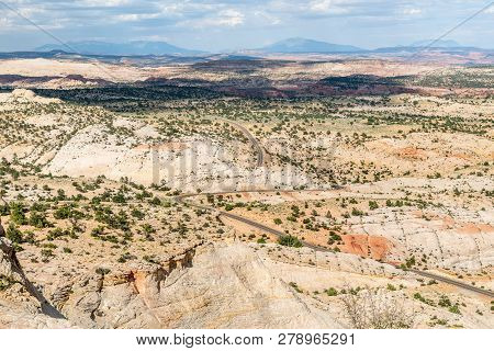 Landscape view from Scenic Highway 12 in Utah