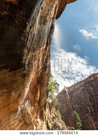 Emerald Pools Trail In Zion National Park, Utah