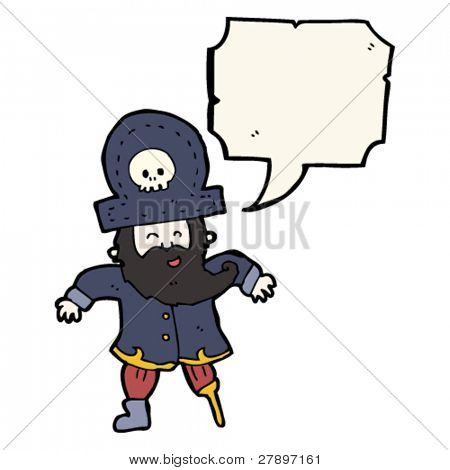desenho de capitão pirata Peg leg