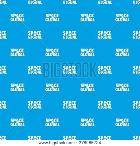 Space Clobal Pattern Vector Seamless Blue Repeat For Any Use