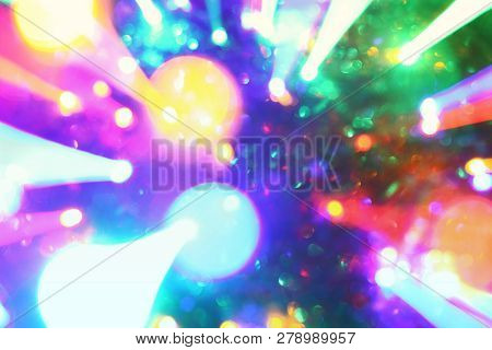 Fantastic Bright Moving Torse Lights Texture - Abstract Photo Background