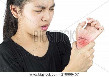 Wrist Bones Injury White Background Wrist Pain