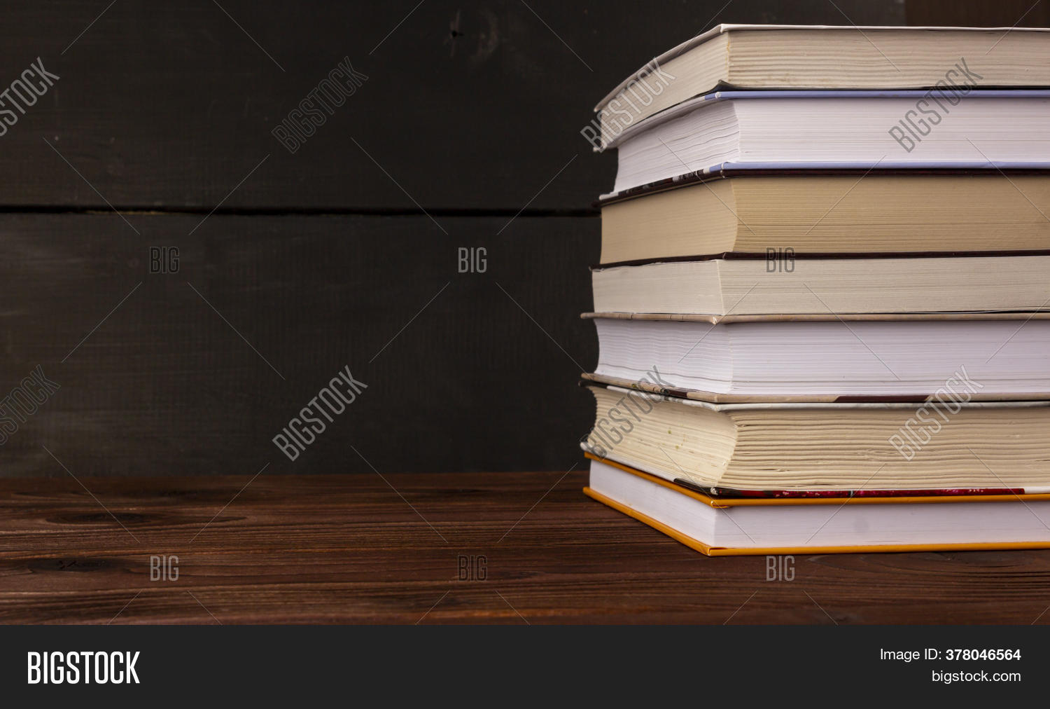 Close- Stack Books On Image & Photo (Free Trial) | Bigstock