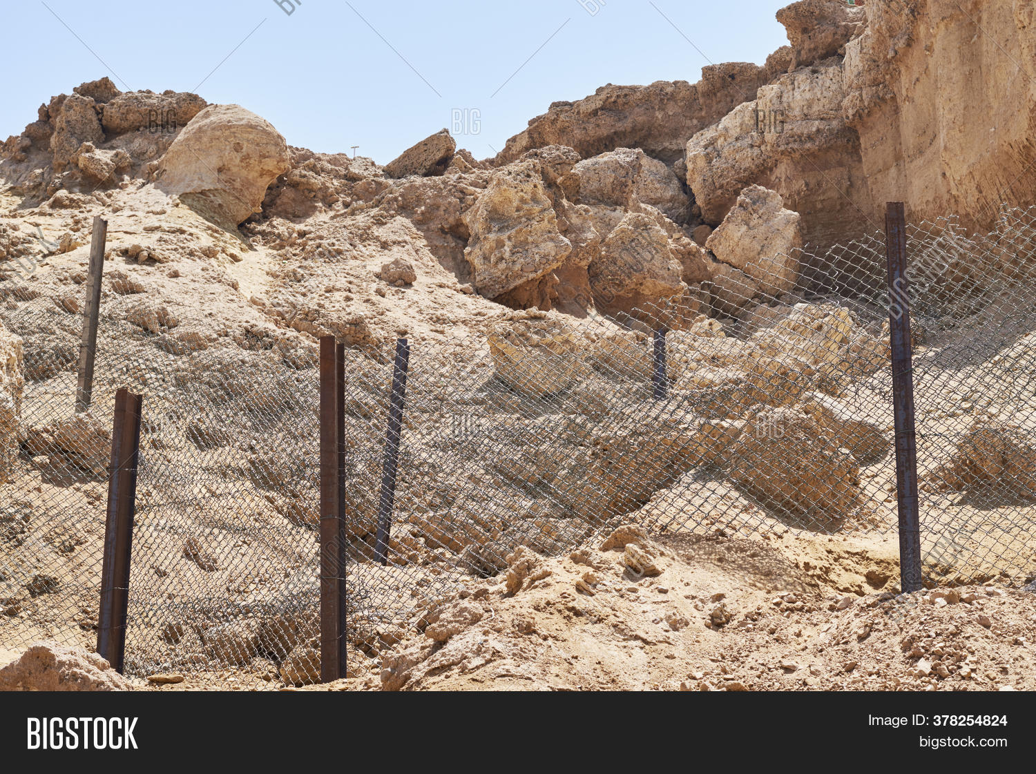 Rock Collapse On Beach Image & Photo (Free Trial) Bigstock