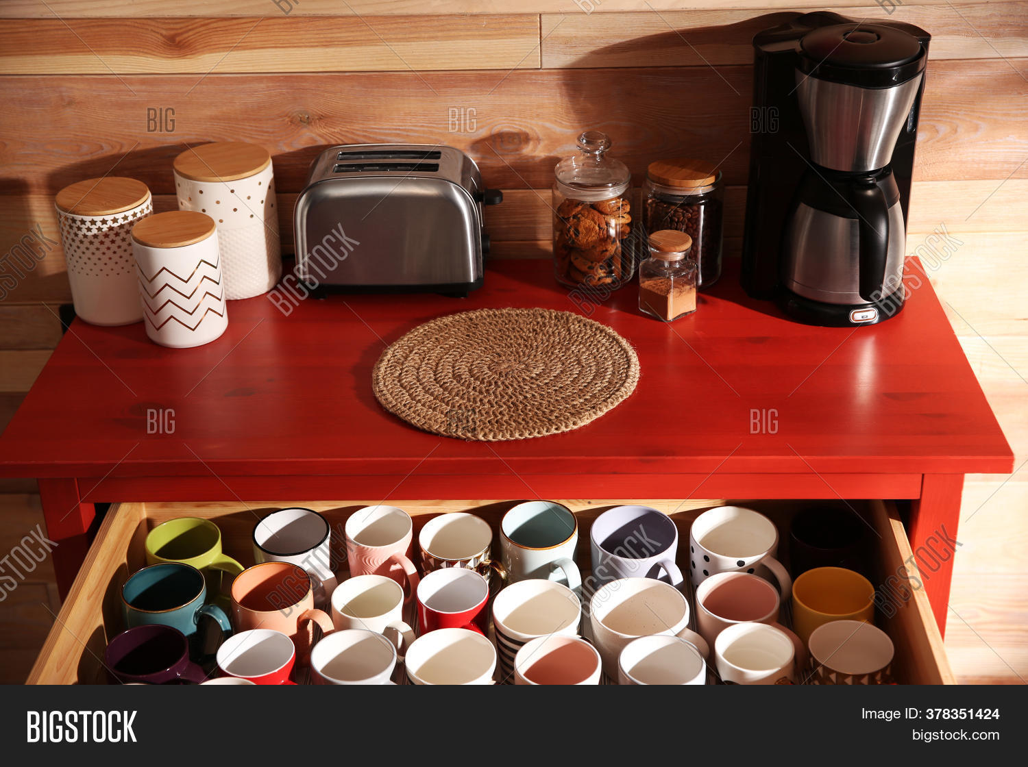 Open Drawer Cups Image & Photo (Free Trial) Bigstock