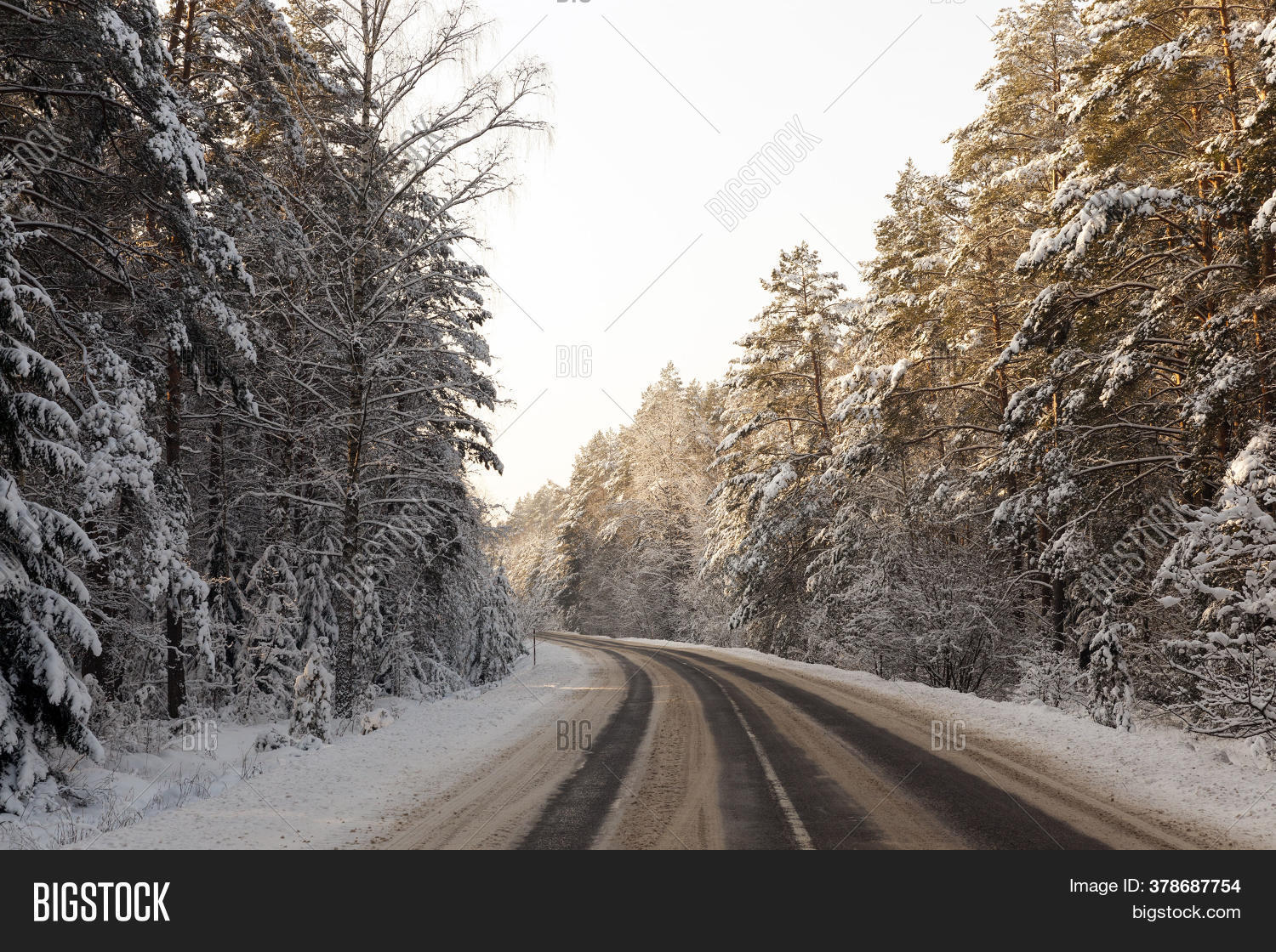 Narrow Snowcovered Image & Photo (Free Trial) Bigstock