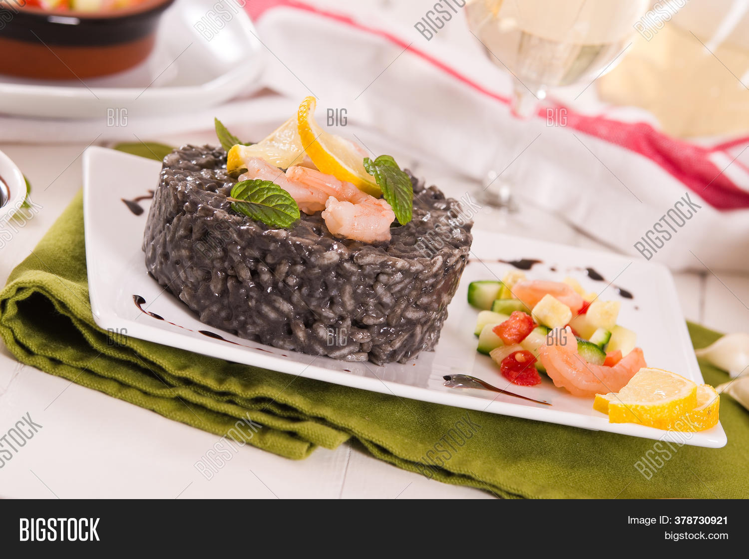 Squid Ink Risotto Image & Photo (Free Trial) Bigstock