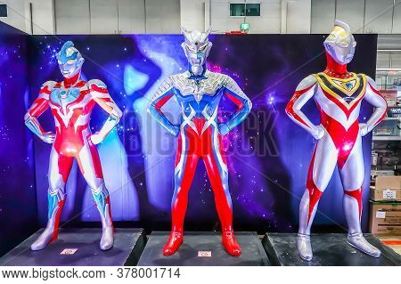 Bangkok, Thailand. - On September ‎1, 2018 - Life Size Of Ultraman Model Is A Japanese Television Se