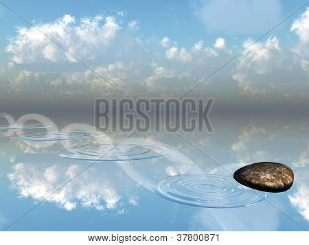 ricochets of a stone