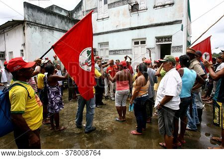 Itajuipe, Bahia / Brazil - January 11 2012: Member Of The Landless Movement - Mst - Visas During A D