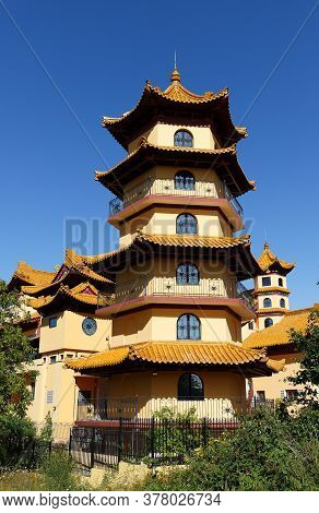 Khanh Anh Is The Biggest Buddhist Pagoda In Europe. It's Located In Evry, 30km South Of Paris, Franc