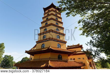 Khanh Anh Is The Biggest Buddhist Pagoda In Europe. It's Located In Evry, 30km South Of Paris, Franc