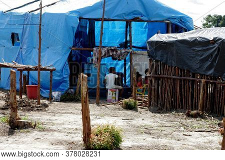 Eunapolis, Bahia / Brazil - January 12, 2011: Member Of The Landless Movement - Mst - Viewed Campgro