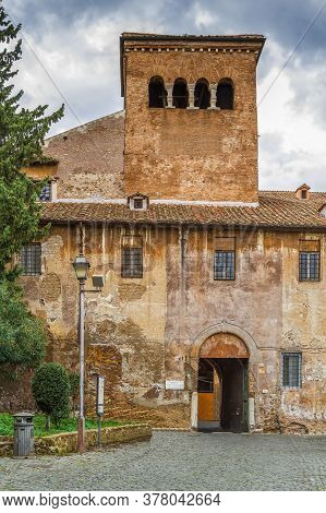 Santi Quattro Coronati Is An Ancient Basilica In Rome, Italy. The Church Dates Back To The 4th (or 5