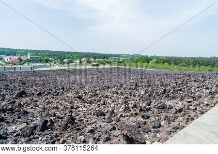 Belzec, Poland - June 12, 2020: Panoramic View In Belzec Former Nazi German Extermination Camp.