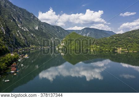 View At The Perucac Lake In Serbia