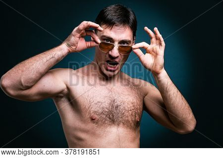 Gay Man Athlete Smiling In Sunglasses Young