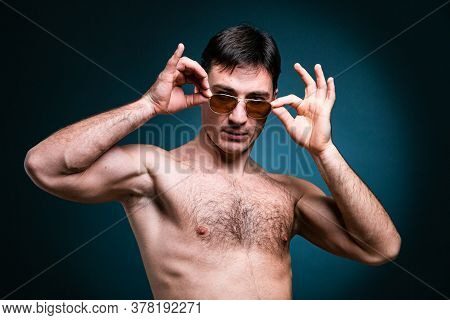 Gay Man Athlete Smiling In Sunglasses Young