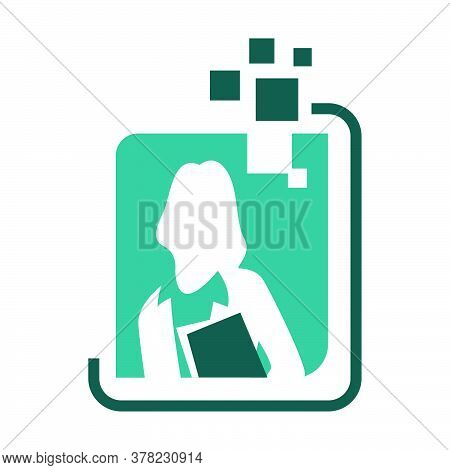 Digital School Internet Course Learn Online Education Logo Design Stock Vectors Concept