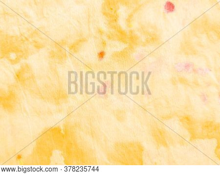 Watercolor Batik Repeat. Ethnic Gold Crumpled Textile. Watercolor Batik Repeat Print. Artistic Splas