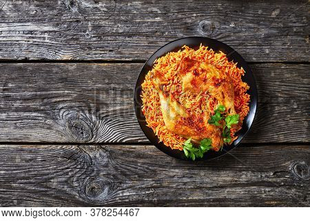 South Indian Tomato Rice Cooked With Sauteed Tomatoes, Onion, Red Chili Powder, Cinnamon, Turmeric W