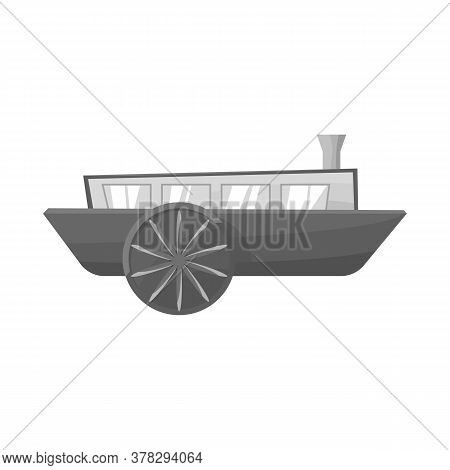 Vector Design Of Wagon And Carriage Logo. Web Element Of Wagon And Old Stock Vector Illustration.