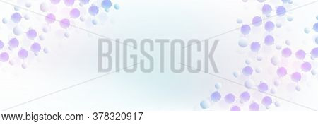 Molecular 3d Vector Structure Molecule Or Atom. Scientific Vector Illustration For Science Or Medica