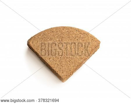 Coarse  Milled Wholegrain Oatcakes Isolated On White