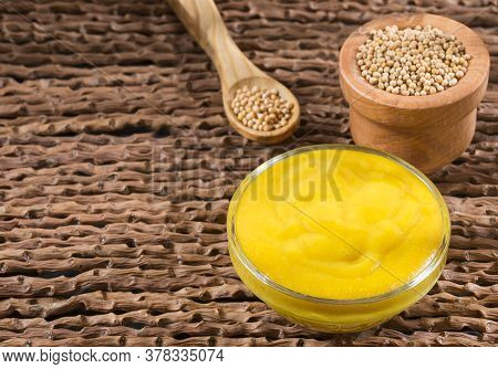 The Yellow Mustard Or Also Called White Mustard, Are The Whole Seeds Of Brasica Alba Coming From The