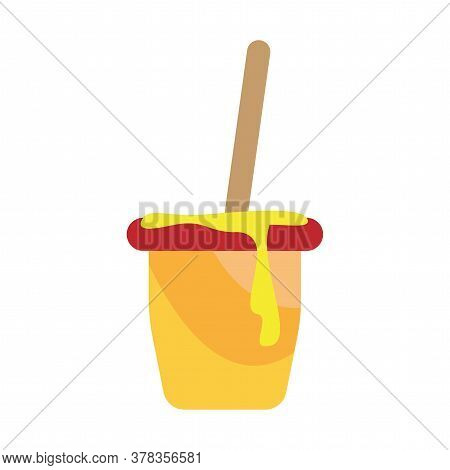Barrel Of Honey Icon. Sweet Foood - Vector