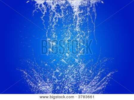 Projections d'eau
