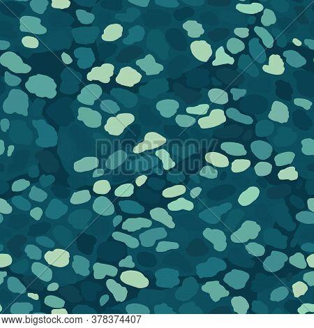 Beach Pebbles Seamless Vector Pattern Backgrount Texture