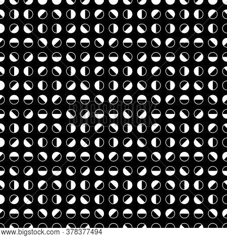 Circles Pattern. Circular Figures Seamless Ornament. Dots Backdrop. Dot Motif. Circle Shapes Backgro