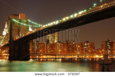 Brooklyn Bridge nacht