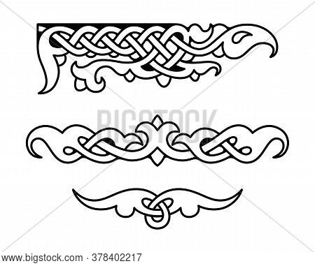 Ethnic Ornamental Vintage Border. Vector Abstract Illustration