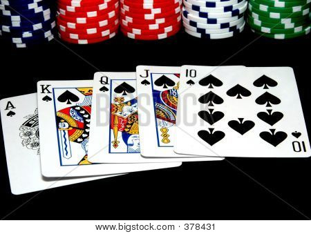 Royal Flush van dichtbij