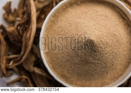 Dry Mango Powder Is An Indian Spice Amchoor With Raw Dried Fruit