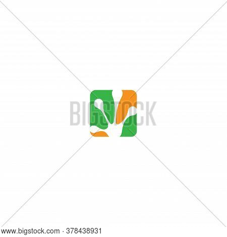Hand Frog Print Logo Icon Vector Template