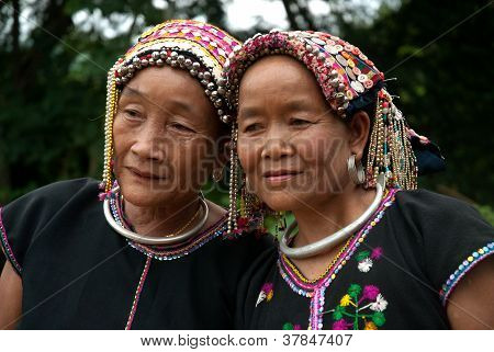Old Woman Khmu Hilltribe .